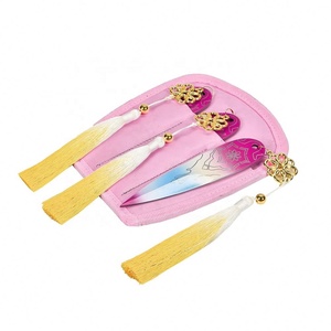 Ensemble de 3 épées en métal de 6 pouces, Kpop <span class=keywords><strong>Demon</strong></span> Hunters, dague, Huntrix Zoey Weapon, Shin-kal, couteaux à lancer, jouet sûr, accessoire de cosplay - Product Image 2