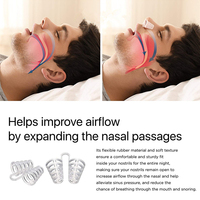 4 pièces Anti-Ronflement Silicone Dilatateur Nasal Arrêter De Ronfler Cônes Respiration Facile Évents de Nez