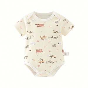 Conjunto de Mameluco Burbuja Blanco Liso sin Mangas, 100% Algodón, Ropa de Verano para Bebé Niña o Niño - Product Image 1