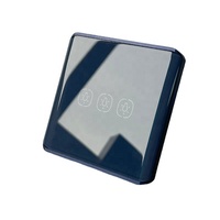 Interrupteur tactile sans neutre en verre, contrôleur d'éclairage intelligent Tuya Zigbee 3.0, 3 gangs, UE/UK