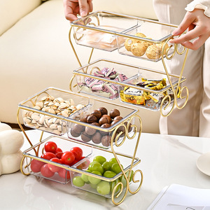 Double Layer Plastic Desktop Shelf Cosmetic Organizer With Drawers For <b>Dressing</b> <b>Table</b> Bedroom <b>Storage</b> Box Four Compartment - Product Image 4