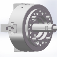 Mandrin hydraulique solide à 4 mors indépendantes 4P-08, fixation A2-6 pour pièces irrégulières carrées et hexagonales, pour tour CNC