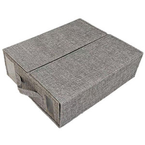 Boîte de <span class=keywords><strong>rangement</strong></span> pliable pour draps de lit avec fenêtre, organiseur de placard pour draps, couvertures, couettes et oreillers - Product Image 2