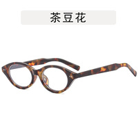 Nouvelles lunettes anti-lumière bleue œil-de-chat ovales vintage rétro en écaille de tortue, monture PC, haute qualité, unisexe