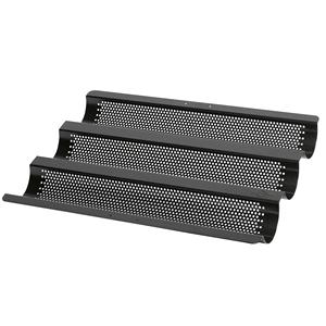 ถาดอบขนมปังบาแกตต์เคลือบสารกันติด ขนาด 40x30x4 ซม. สำหรับทำขนมปัง - Product Image 1