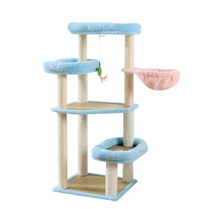 Árbol rascador para gatos con cama grande integrada, poste rascador que ahorra espacio, venta al por mayor directa de fábrica - Product Image 2