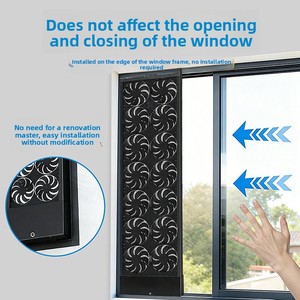 Ventilador de Ventana sin Perforación, Potente y Silencioso, Tipo Ventana de Vidrio, <span class=keywords><strong>Extractor</strong></span> de Aire para <span class=keywords><strong>Cocina</strong></span>, Retráctil, Plug-and-Play - Product Image 4