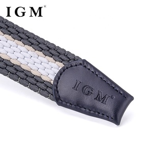 <span class=keywords><strong>Ceinture</strong></span> ajustable en tissu <span class=keywords><strong>élastique</strong></span> tressé pour homme avec <span class=keywords><strong>boucle</strong></span> en alliage de zinc - Product Image 6