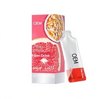 Aangepaste Passievrucht Bloedsinaasappel Vezel Drink Prebiotische Fruitdrank 5 Sachets OEM Private Label