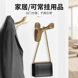 Baina Hardware Aluminum Alloy Antler Wall Hook Rust Resistant Minimalist Design For Bathroom Bedroom Living Room - Product Image 4