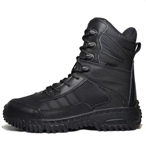 Botas de Entrenamiento TSB204 Negras Personalizadas, Ligeras y Transpirables con Parte Superior de Gamuza para Campismo, Caza y Combate al Aire Libre - Product Image 1