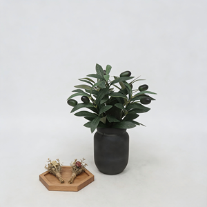 Plantes artificielles délicates <span class=keywords><strong>en</strong></span> forme de branche d'<span class=keywords><strong>olivier</strong></span>, décor <span class=keywords><strong>en</strong></span> fourrure rose, verdure artificielle, arbre artificiel dans un <span class=keywords><strong>pot</strong></span> <span class=keywords><strong>en</strong></span> céramique, charmant <span class=keywords><strong>pour</strong></span> la maison, le bureau - Product Image 6