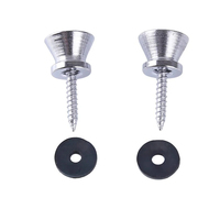 Boucle de ceinture de guitare antidérapante argentée pour accessoires classiques acoustiques de guitare