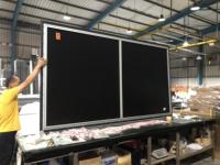Écran de projection ALR à ultra courte focale en cristal PET de qualité supérieure avec cadre fixe 16:9 de 120/130/150 pouces avec T-Prism pour home cinéma