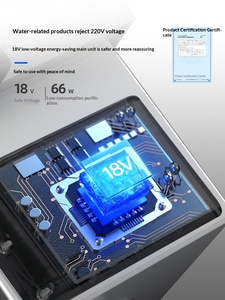 Lavello Automatico Voriva per Purificazione Frutta e Verdura con Coperchio a Chiusura Lenta, Lavabicchieri Rettangolare Integrato per Isola <span class=keywords><strong>Cucina</strong></span>/Tavolino da Caffè - Product Image 4