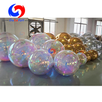 Ballons sphériques miroir flottants décoratifs géants éblouissants, réfléchissants, suspendus, disco, brillants, gonflables, colorés, irisés