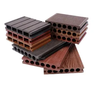 Revêtement de sol extérieur en PE étanche 140*25mm Revêtement de sol extérieur en bois composite
