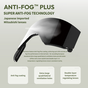 Loxley bán buôn trượt tuyết Kính UV400 bảo vệ tích hợp Snowboard kính chống sương mù tuyết kính cho nam giới phụ nữ thở loạt - Product Image 4