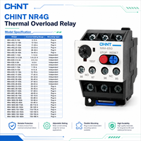 Relais de surcharge thermique CHINT NR4G NR4-12.5G NR4-25G NR4-45G NR4-63G NR4-80G NR4-180G 0.1A-180A Relais de protection de moteur industriel