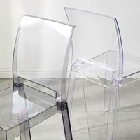 Chaise de salle à manger ergonomique en cristal, confortable et sans fatigue, idéale pour la maison et le bureau