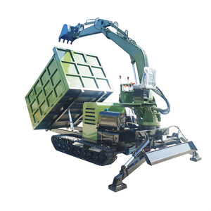 Excavadora de cadenas de 3 toneladas con alta potencia de excavación y motor, caja de cambios y función de volquete. - Product Image 1