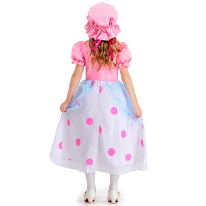 <span class=keywords><strong>Disfraz</strong></span> de <span class=keywords><strong>Pastora</strong></span> Rosa con Puntos para Halloween, <span class=keywords><strong>Disfraz</strong></span> de Princesa para Cosplay - Product Image 4