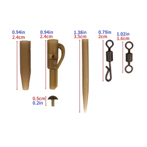 <span class=keywords><strong>Kit</strong></span> <span class=keywords><strong>complet</strong></span> de clips de plomb Hirisi pour la pêche à la <span class=keywords><strong>carpe</strong></span> avec émerillons à changement rapide, queues en caoutchouc et manchons anti-emmêlement, accessoires pour montages de <span class=keywords><strong>carpe</strong></span> M14 - Product Image 2
