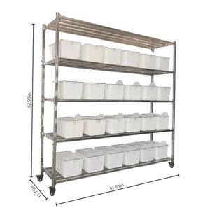 Cage de laboratoire de support de rat d'acier inoxydable de vente chaude pour les cages d'animal familier d'élevage de souris pour l'élevage de rongeurs dans les laboratoires - Product Image 1