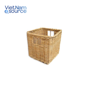 Cesta de ratán cuadrada-Gran capacidad-Producto hecho a mano de calidad vietnamita-Cesta de ratán de alto uso-Respetuoso con el medio ambiente - Product Image 1