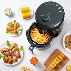 Friggitrice multifunzione con controllo a doppia manopola-cottura senza olio per patatine fritte, pollo e altro - Product Image 4