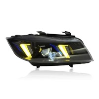 Accessoires de voiture, phares LED pour BMW Série 3 E90 330i 320i 2005-2012, yeux de serpent bicolores, phares plug and play