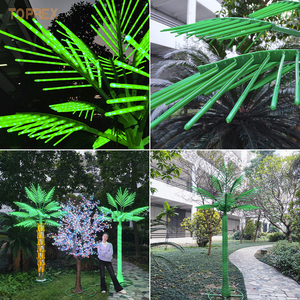 Envío Rápido, Árbol <span class=keywords><strong>de</strong></span> <span class=keywords><strong>Coco</strong></span> Artificial <span class=keywords><strong>de</strong></span> PVC Verde <span class=keywords><strong>de</strong></span> 3 Metros para Exteriores, con Luces LED Regulables con Clasificación IP65, Decoración Navideña, Verano, Playa, Paraíso - Product Image 3