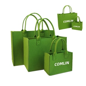 Bolso de Hombro de Fieltro Personalizado para Mujer, Gran Capacidad, Ligero, con Logotipo Personalizado y Diseño Impreso Creativo - Product Image 1