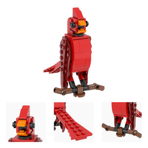 Juego de Bloques de Construcción para Niños, Juguete de Montar, Oriole Cardina, Jilguero, Golondrina, Kingfisher, Paridae - Product Image 4
