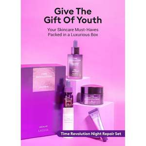 Coffret Cadeau Missha Time Revolution Night Repair 5X : Ampoule, Crème, Essence, Soin Anti-Âge pour le Visage, Tous Types de Peau - Product Image 2
