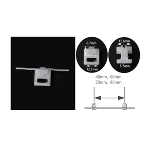 Personnalisable POM <span class=keywords><strong>plastique</strong></span> incurvé fenêtre pli piste glisse transporteurs rideaux coureurs curseur <span class=keywords><strong>pour</strong></span> tente fenêtres <span class=keywords><strong>rideau</strong></span> cintre - Product Image 1