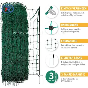 90cm 108cm 120cm Height Electric Fence Netting for sheep goat chicken /plastic poultry netting with posts