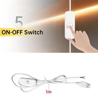 Câble d'extension avec variateur de lumière tactile USB DC5V 1-1.5A pour bande LED