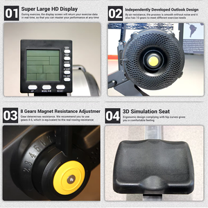 <span class=keywords><strong>Rameur</strong></span> <span class=keywords><strong>cardio</strong></span> pour entraînement dorsal avec cadre en acier de haute qualité, conçu pour une utilisation polyvalente, en vente - Product Image 3