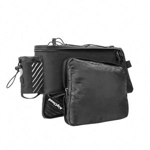 Sac de transport pour vélo, bagage de voyage, porte-bagages arrière, sacoche de selle, fabriqué en usine BSCI, ODM/OEM, avec housse de protection. - Product Image 3