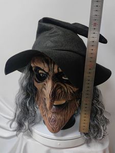 <span class=keywords><strong>Disfraz</strong></span> <span class=keywords><strong>de</strong></span> <span class=keywords><strong>Bruja</strong></span> <span class=keywords><strong>de</strong></span> Fábrica Cyou con Sombrero y Peluca, Accesorios <span class=keywords><strong>de</strong></span> Cosplay <span class=keywords><strong>de</strong></span> <span class=keywords><strong>Bruja</strong></span> Aterradora, Máscara <span class=keywords><strong>de</strong></span> Látex <span class=keywords><strong>de</strong></span> Anciana Terrorífica para Halloween - Product Image 5