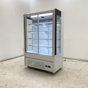 Vitrine réfrigérée économique et conviviale avec rideau d'air pour la présentation de salades et légumes frais biologiques pour les petites boutiques bio - Product Image 4