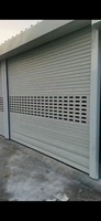 Portes de garage à enroulement en acier coloré anti-vent à simple couche avec moteur de 800 kg