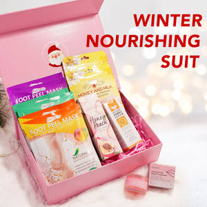 Natural Organic Vegan <span class=keywords><strong>Hand</strong></span> Cream Lotion idratante Whitening <span class=keywords><strong>Hand</strong></span> Cream <span class=keywords><strong>Foot</strong></span> Peel Mask Self <span class=keywords><strong>Care</strong></span> <span class=keywords><strong>Set</strong></span> regalo di natale 2022 - Product Image 2