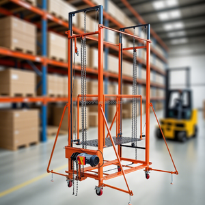 Giàn giáo nâng điện gấp gọn 500kg 2m 6m 8m 10m dùng cho sơn tường, giàn giáo điện dùng xích - Product Image 2