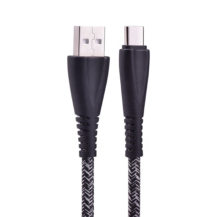 1 м 3FT Usb кабель с нейлоновой оплеткой 1 м 3A Usb 2,0 A и типа C кабель для зарядного устройства для мобильного телефона