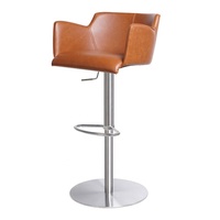 [En stock] Tabouret de bar moderne et simple pour usage domestique, hauteur réglable, tabouret de bar luxueux en acier inoxydable