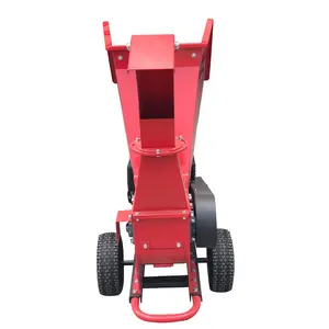 Wood branch wood strip trunk slicer Small wheeled branch crusher Small-sized wheeled branch grinder