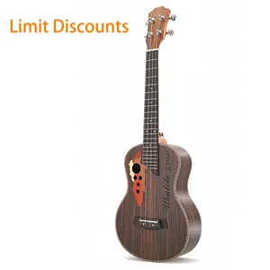 20% से दूर थोक सस्ते काले OEM अनुकूलित Tayste टेनर Baritone Saprano गिटार कॉन्सर्ट गिटार 23 इंच बच्चों के लिए