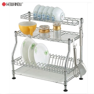 DIY 3 Tiers Patent Metal Kitchen <strong>Plate</strong> <strong>Rack</strong> , Dish <strong>Rack</strong> and Drainboard on Tabletop - Product Image 6